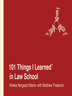 cover image of 101 Things I Learned in Law School